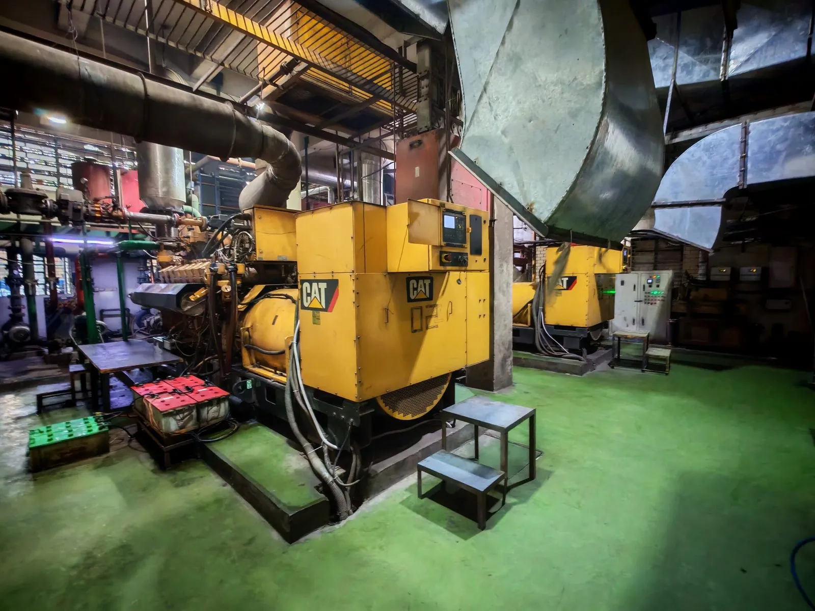 Generator sets in a factory power house